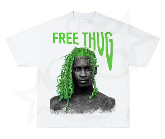 Green Free Thug Artist Tee